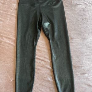 Nike woman’s large black shimmer leggings